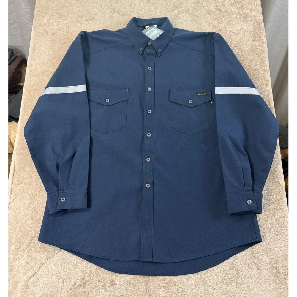 Workrite Uniform Flame Resistant Leadership Men's Size 52R Navy Blue‎ NEW